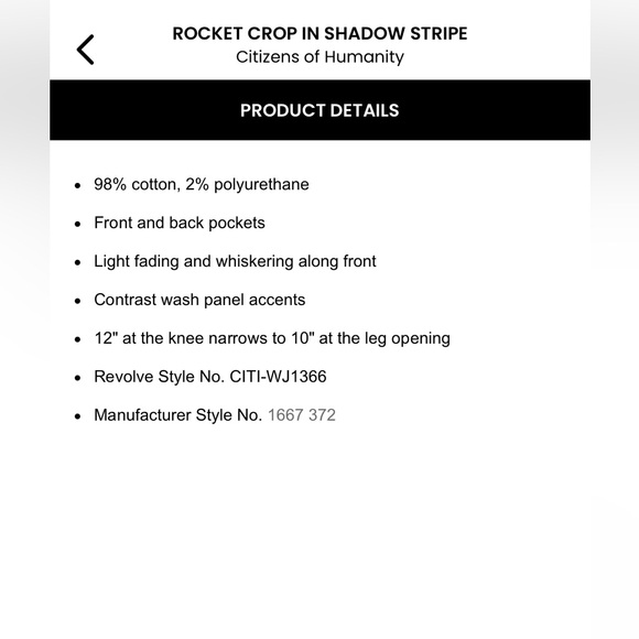 CITIZENS OF HUMANITY
Rocket Jeans - Picture 2 of 12